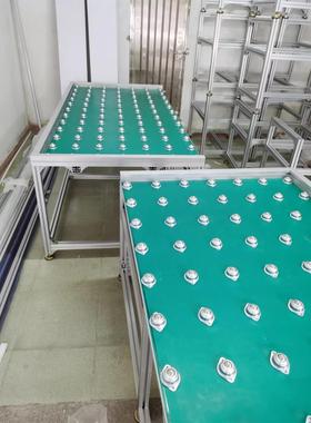 流水线车间生产线无动力手推工装线防静电输送带滚筒装配线流水拉