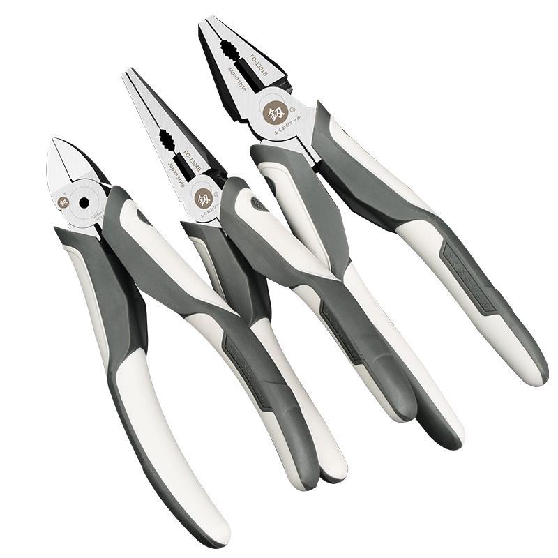 日本福冈进口钢丝钳老虎钳多功能万用电工钳子手钳德国尖嘴钳工具 - 图3