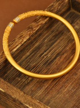 IOEKO复古简约女黄铜祥云花纹