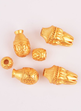 沙金雕刻隔珠饰品配件