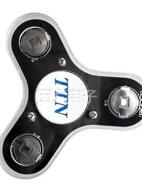 LED指尖陀螺发光显字三叶手指陀螺电子DIY制作焊接套件TJ-56-271