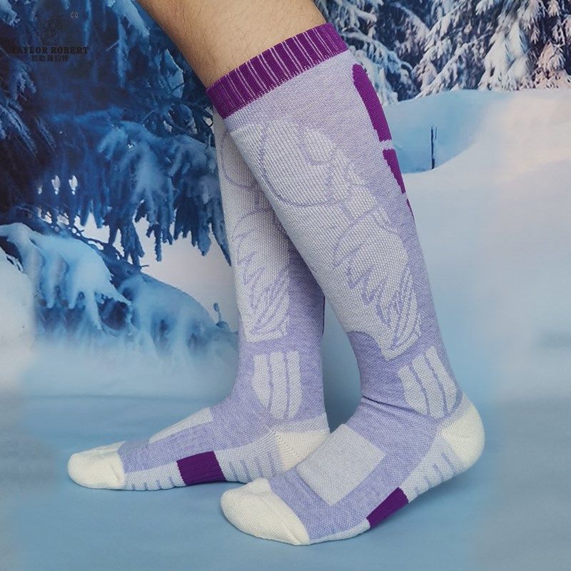 专业滑雪c袜女单双板美利奴羊毛保暖长筒加厚毛巾底滑冰登山徒步,淘宝优惠券,粉丝福利购,淘宝优惠卷