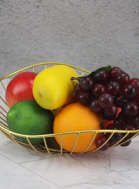 样板房间展厅客厅厨房餐厅仿真水果模型果盘道具摆件组.合软装饰