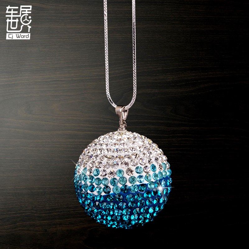 高档奥地利闪钻镶钻n水钻球汽车挂件挂饰车内装饰品车载汽车用品,淘宝优惠券,粉丝福利购,淘宝优惠卷