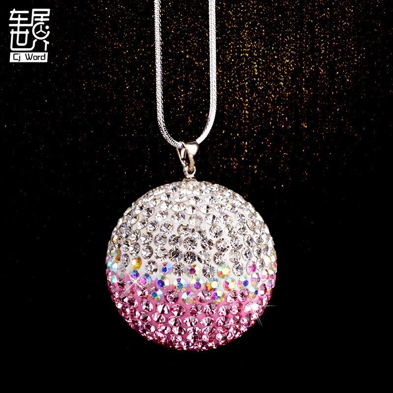 高档奥地利闪钻镶钻n水钻球汽车挂件挂饰车内装饰品车载汽车用品,淘宝优惠券,粉丝福利购,淘宝优惠卷