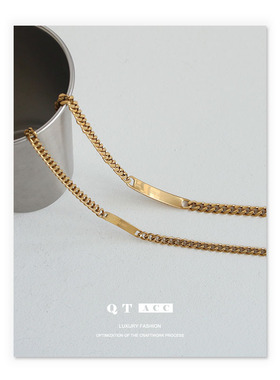好货-High color retention vacuum plating real gold ins style