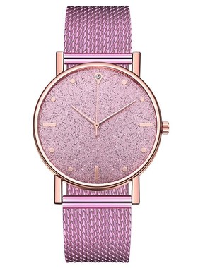 Women Watches Luxury Stainless Steel Dial Quartz Watch clock