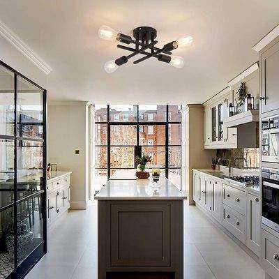 亚马逊热销北欧设计铁艺吸顶灯黑色复古走廊过道灯简约客厅吸顶灯,淘宝优惠券,粉丝福利购,淘宝优惠卷