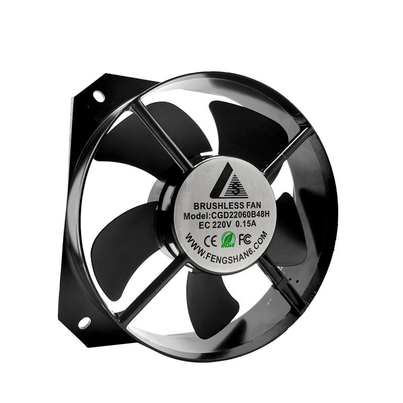 Half frame CG22060EC AC and DC cooling fan 220V welding industrial chassis cabinet axial flow exhaust fan