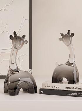 创意小鹿摆件客厅高档轻奢酒柜电视柜玄关展示柜装饰品高级感小众