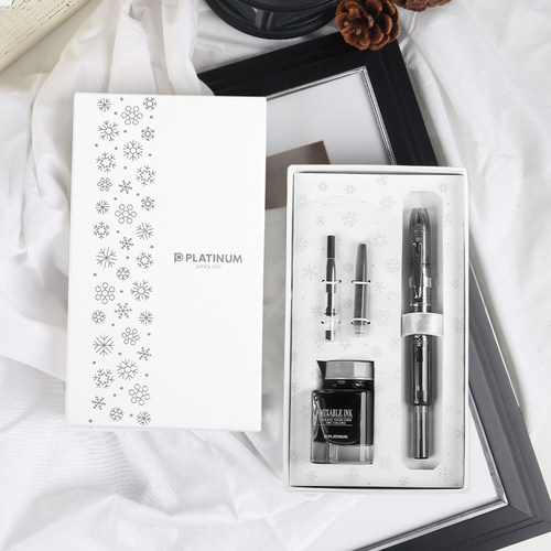 【官方专卖店】PLATINUM白金PKN-7000 CURIDAS按压式按动钢笔墨水礼盒练字套装高档文具商务男女士送礼物 - 图3