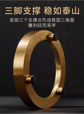 黄铜篆刻印床刻床一体大号篆刻床360度旋转印章双头文房用品批发