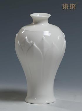 锵锵陶瓷浮莲白瓷佛具套装供佛香炉圣水杯供佛灯供奉家用佛前摆件