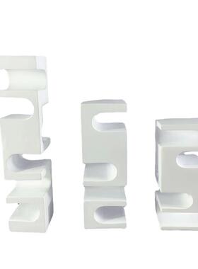 异形树脂白雕塑北欧创意抽象凹槽装置艺术装饰品客门厅样板房摆件