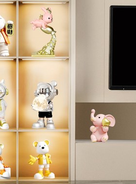 宇航员客厅摆件家居饰品玄关电视柜太空人发光办公室乔迁新居送礼