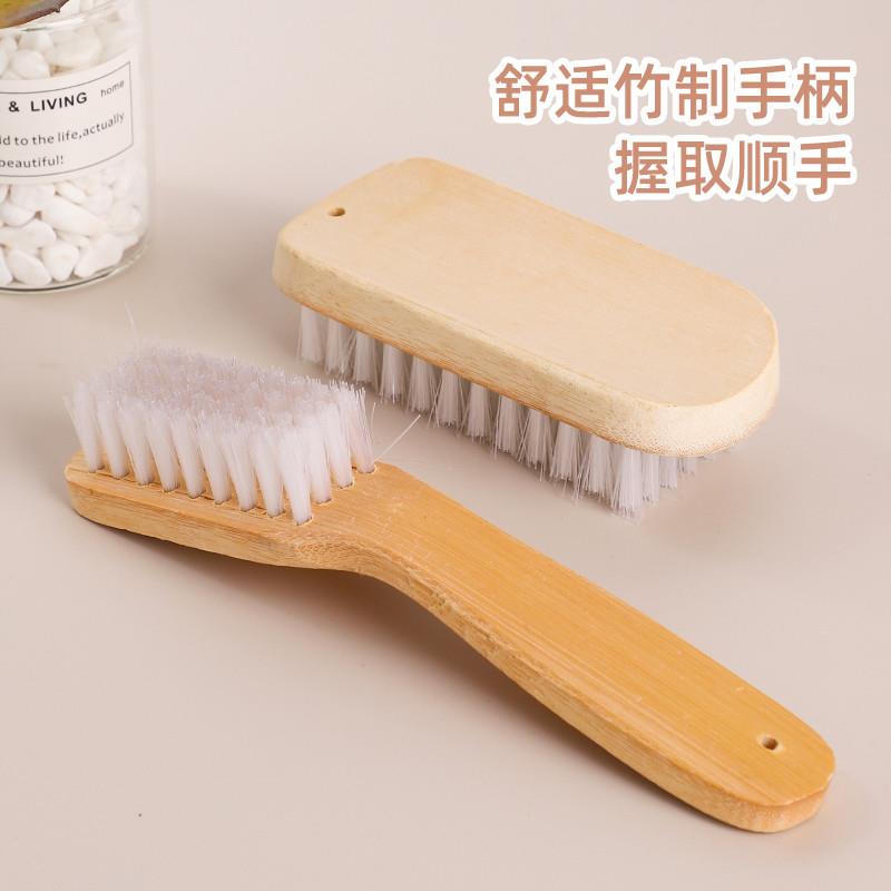 木刷子硬毛竹子刷鞋刷子家用耐用长柄多功能洗衣服老式运动专用木 - 图2