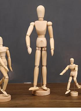创意木头人关节手指模型人