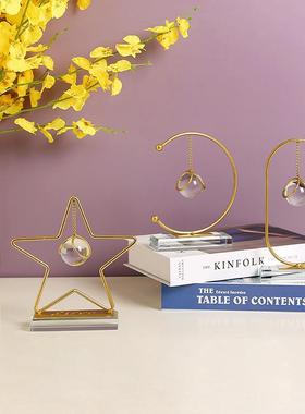 轻奢抽象客厅玄关酒柜摆件