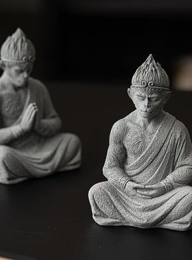 齐天大圣孙悟空斗战胜佛鱼缸造景布景装饰摆件沉水沉底个性创意批