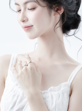 爱意星河轻奢高级感情侣款对戒