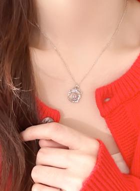 花环蝴蝶结精致轻奢小众锁骨链