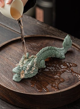 速发新龙式祥瑞神龙国潮茶宠年件精品可笔搁镇纸笔架中摆礼