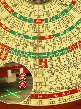 速发红木三盘高专度铜盘面精业初学者罗元三合综合盘八寸摆件