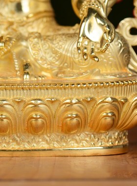 速发地藏王菩萨家用像家桌面铜鎏金雕花王寸地藏5铜居摆件