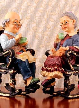 新中式北欧式客厅家里房间卧室内酒柜玄关家居装饰品轻奢结婚摆件