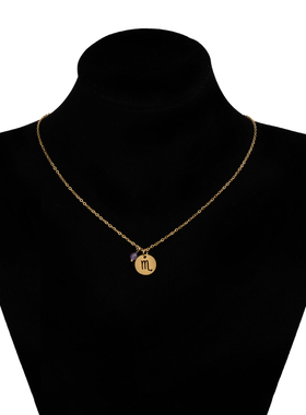 Trendy Star Zodiac Sign 12 Constellation Pendant Necklaces F