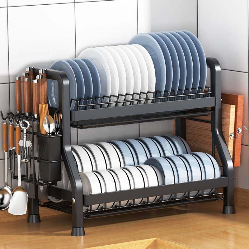 新品304不锈钢厨房置物架碗碟收纳架沥水架家用多功能碗架碗筷收,淘宝优惠券,粉丝福利购,淘宝优惠卷