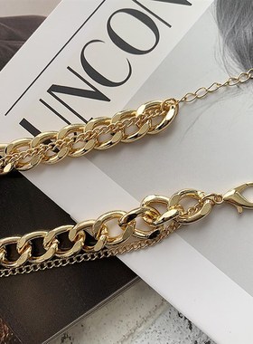SNG New Fashion Vintage Multi-layer Coin Chain Choker Neckla