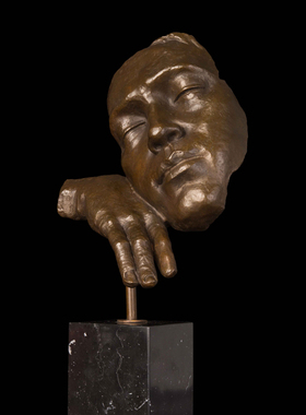 抽象欧式人物雕塑 家居办公室酒店摆件 纯手工工艺礼品摆饰《思》