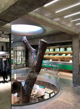 定制枯木树干带皮大树干北欧圆木立柱装饰造型干树枝木桩造景摆件