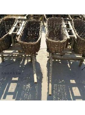 怀旧民俗老d物件老榆木推车 独轮车农耕文化展示装饰摆件影视道具