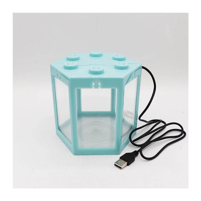 适配泰国生态懒人斗鱼缸迷你小型创意办公室usb鱼缸宿舍桌面小缸,淘宝优惠券,粉丝福利购,淘宝优惠卷