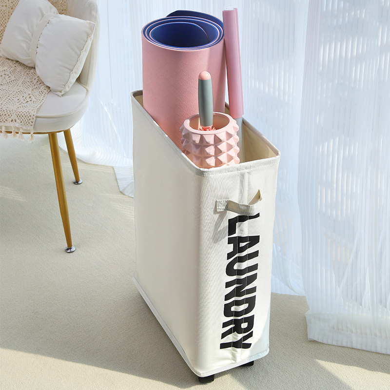 新品瑜珈垫收纳层架布艺摺叠篮健身器械运动器材带轮用置物筐,淘宝优惠券,粉丝福利购,淘宝优惠卷