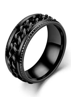 好货.New simple transfer jewelry mens titanium steel rotata
