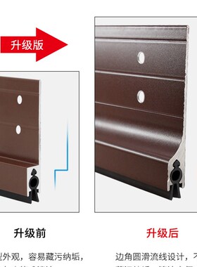 自粘型门底缝挡老鼠密封条玻璃门缝挡风防尘贴条木门防老鼠门挡条