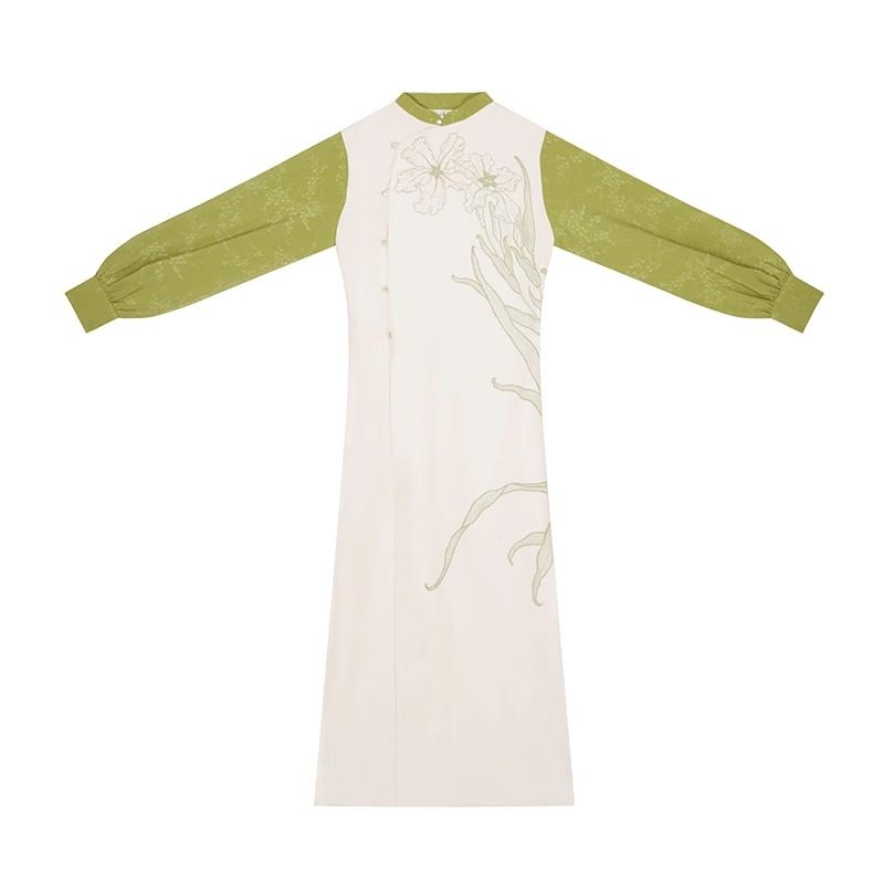 念棠织造司原创新中式改良旗袍高开叉显高显瘦套装百褶裙半身长裙,淘宝优惠券,粉丝福利购,淘宝优惠卷