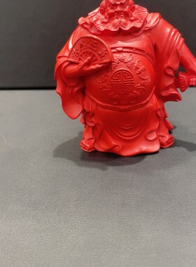 保真朱砂天师钟馗红砂雕刻手把件霸气纳福钟馗人物摆件家中汽车办