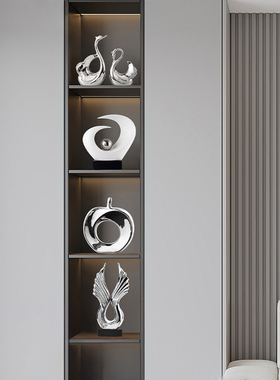 轻奢高档客厅酒柜摆件工t艺品办公室电视柜餐柜玄关桌面装饰品