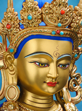 速发地藏王菩萨佛像摆件纯铜仿尼泊藏尔传佛宗密台供奉地藏王佛像