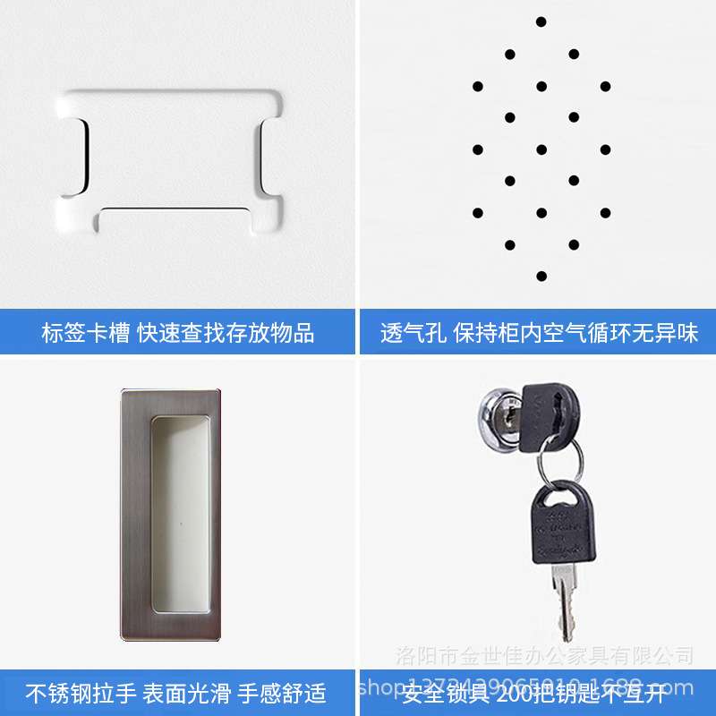 彩色单门更衣柜钢制铁皮储物柜员工柜健身房存包柜换衣柜 - 图2