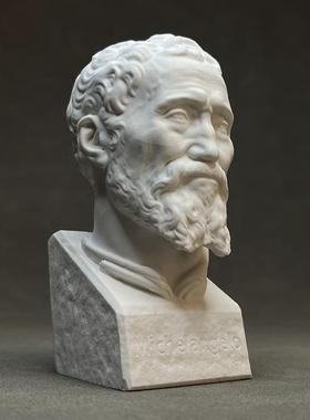 米开朗基罗石膏雕像人物雕塑桌面书架装饰摆件节日礼物礼品装饰