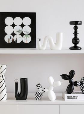 现代高级感抽象艺术个性小众家居装饰品客厅酒柜电视柜摆设样板间