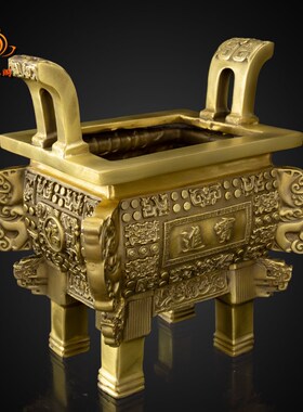 快速发货招财铜鼎摆件鼎盛千秋四方鼎司母戊N鼎香炉鼎家居店铺公