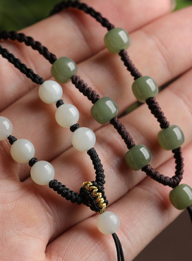 和田玉挂件绳吊坠挂绳