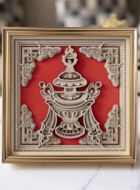 梯木叠雕抽象创意桌面摆件轻奢酒柜电视柜高档Q装饰品开业乔迁礼