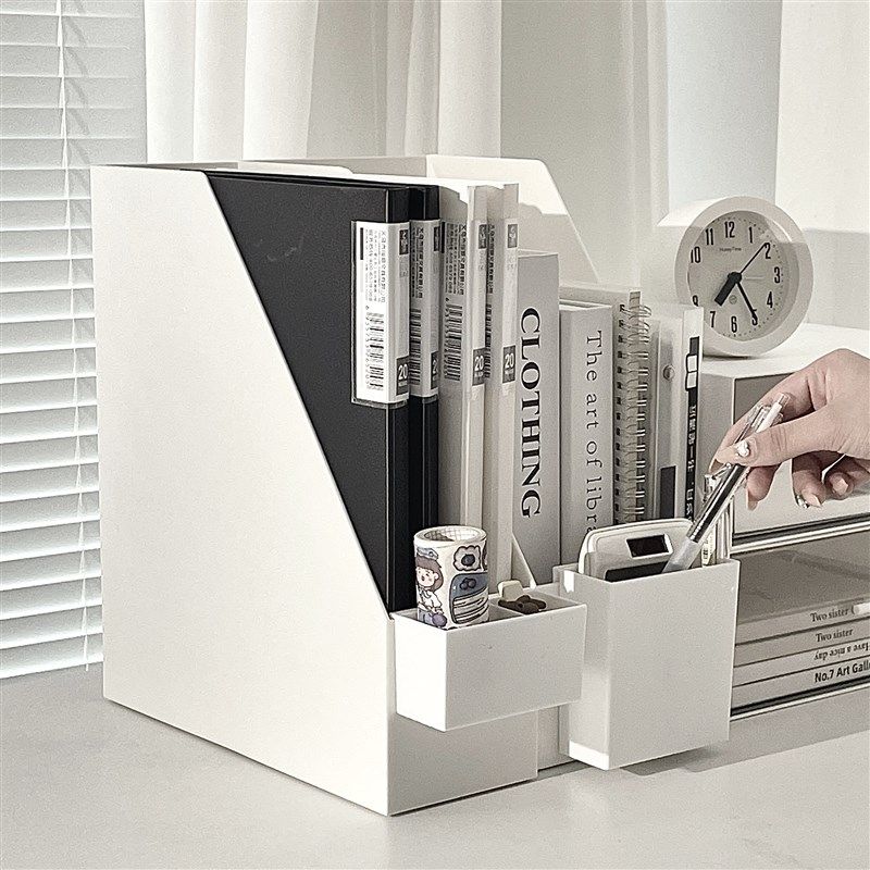 桌面书本收纳盒书立架书桌置物架书架办公室文R件架学生宿舍书档,淘宝优惠券,粉丝福利购,淘宝优惠卷